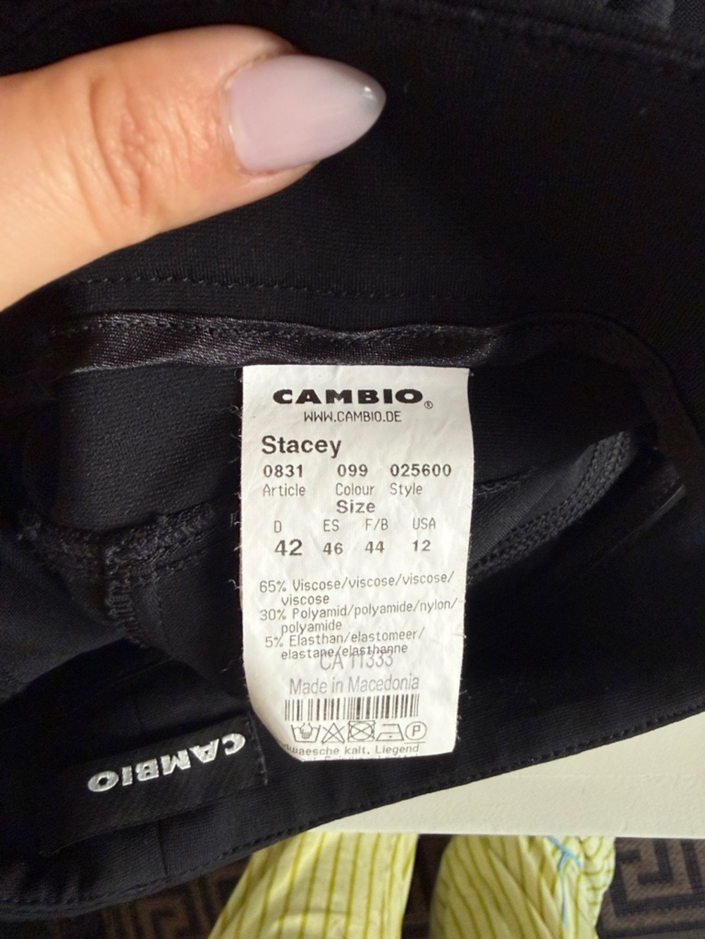 Cambio Stacy Pant Black - Picture 7 of 7